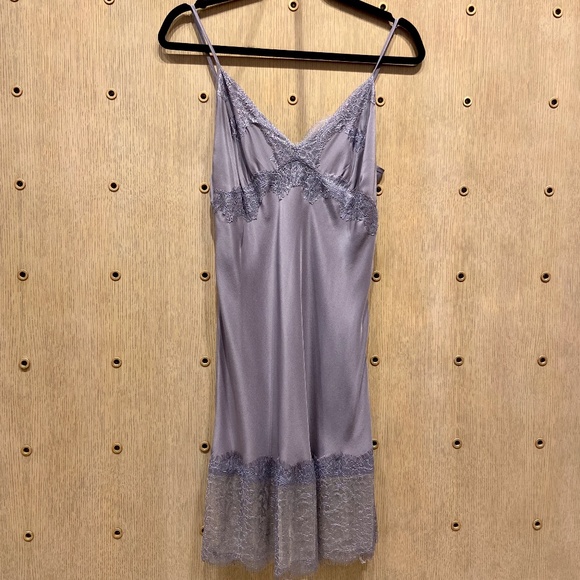 Vintage Lace Silk Dress - Picture 2 of 4